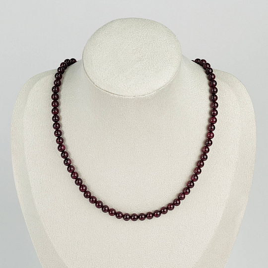 Бусы из Граната (Пироп), Артикул: 076845 - изображение товара №1