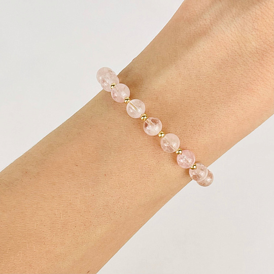 Браслет регулируемый из Морганита, Артикул: 117635 - изображение товара №2