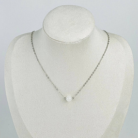 Кулон на цепочке из белого Нефрита, Артикул: 117585 - изображение товара №1