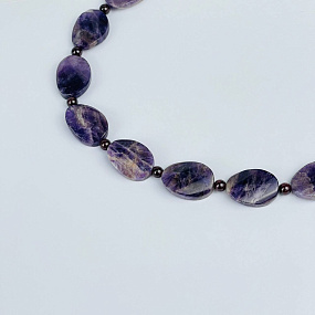 Колье из Аметиста и Граната, Артикул: 118302 - изображение товара №2