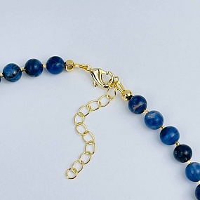 Колье на увеличение из Содалита, Артикул: 118414 - изображение товара №3