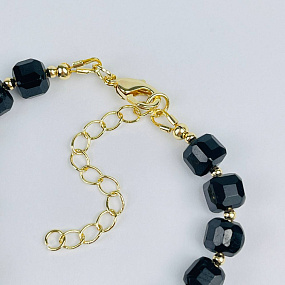 Браслет из черного Турмалина (Шерл), Артикул: 118256 - изображение товара №3