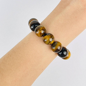 Браслет из Тигрового глаза, Артикул: 062130 - изображение товара №1