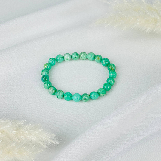 Браслет из Хризопраза, Артикул: 112638 - изображение товара №2