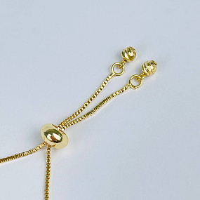 Браслет регулируемый с Обсидианом, Артикул: 118262 - изображение товара №3