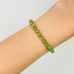 Браслет из Апатита зеленого, Артикул: 084553 - изображение товара №2