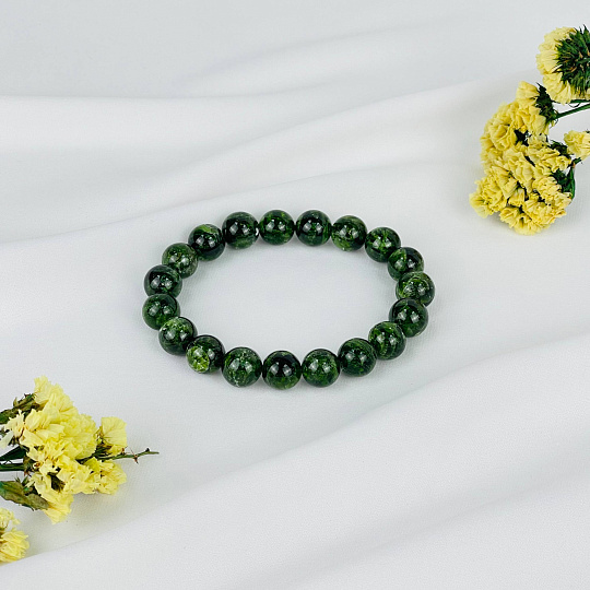 Браслет из Хромдиопсида, Артикул: 078903 - изображение товара №2