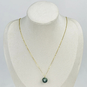 Кулон на цепочке из Серафинита, Артикул: 118687 - изображение товара №2