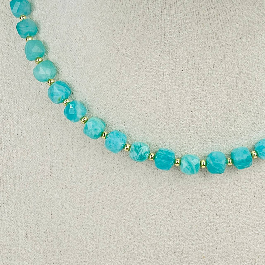 Колье из Амазонита, Артикул: 118525 - изображение товара №2