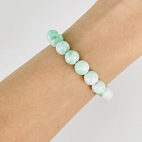 Браслет из Хризопраза, Артикул: 112647 - изображение товара №1