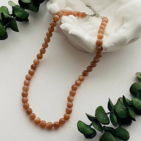 Бусы из Лунного камня, Артикул: 098470 - изображение товара №4