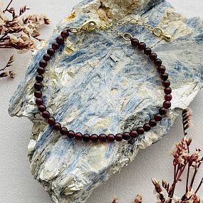 Браслет из Граната (Пироп), Артикул: 099730 - изображение товара №5