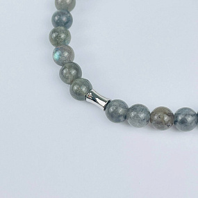 Браслет из Лабрадора со вставкой, Артикул: 118239 - изображение товара №3