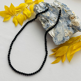 Бусы из Агата черного , Артикул: 077596 - изображение товара №2