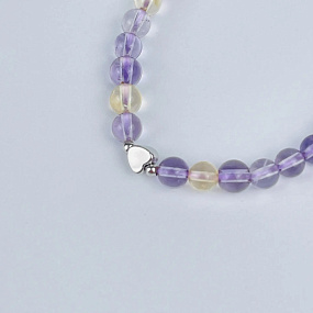 Браслет детский из Аметрина со вставкой, Артикул: 078322 - изображение товара №2