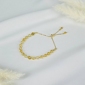 Браслет регулируемый из Цитрина