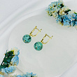 Серьги из Хризоколлы