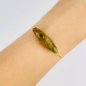 Браслет регулируемый из океанической Яшмы, Артикул: 117872 - изображение товара №2