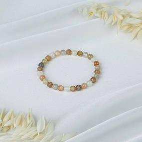 Браслет из Лунного камня микс