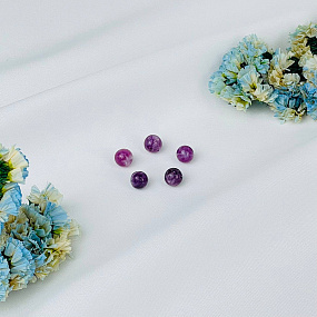 Бусины для украшений из Лепидолита (5 шт), Артикул: 116779 - изображение товара №1