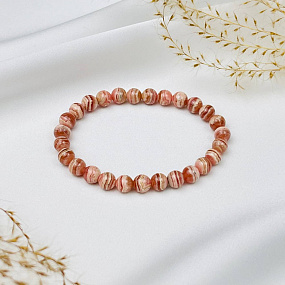 Браслет из Родохрозита, Артикул: 073565 - изображение товара №1