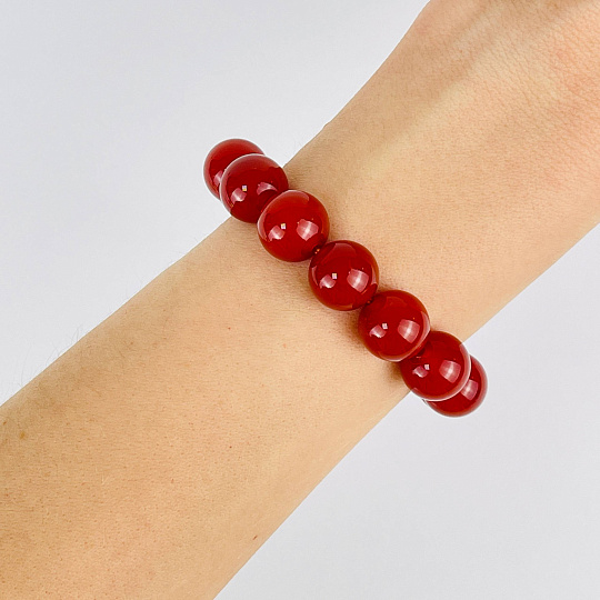 Браслет из Сердолика, Артикул: 074230 - изображение товара №2