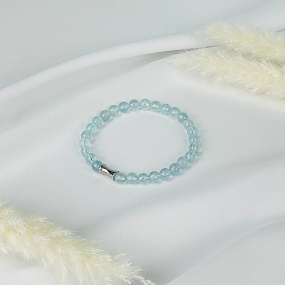 Браслет со вставкой из Аквамарина, Артикул: 085116 - изображение товара №2