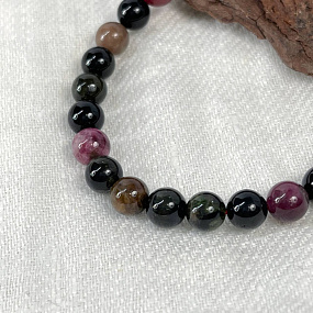 Браслет из Турмалина микс, Артикул: 073541 - изображение товара №4