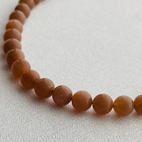 Бусы из Лунного камня, Артикул: 098470 - изображение товара №2