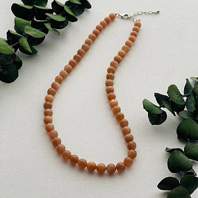 Бусы из Лунного камня, Артикул: 098470 - изображение товара №1