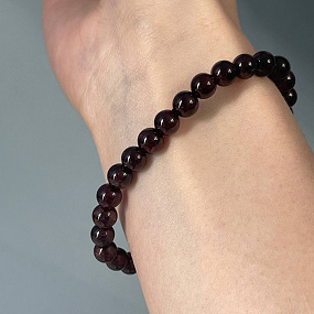 Браслет из Граната (Пироп), Артикул: 073278 - изображение товара №4