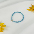 Браслет детский из Аквамарина и Лунного камня