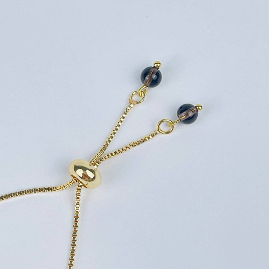 Браслет регулируемый из Раухтопаза, Артикул: 118540 - изображение товара №3