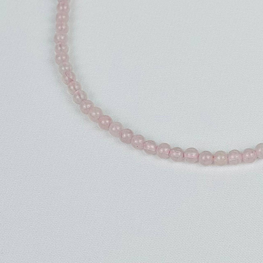 Бусы детские из Розового кварца, Артикул: 070238 - изображение товара №2