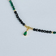 Бусы из Шпинели и Малахита 