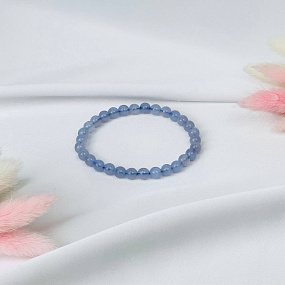 Браслет из камня Голубой агат, Артикул: 072268 - изображение товара №3