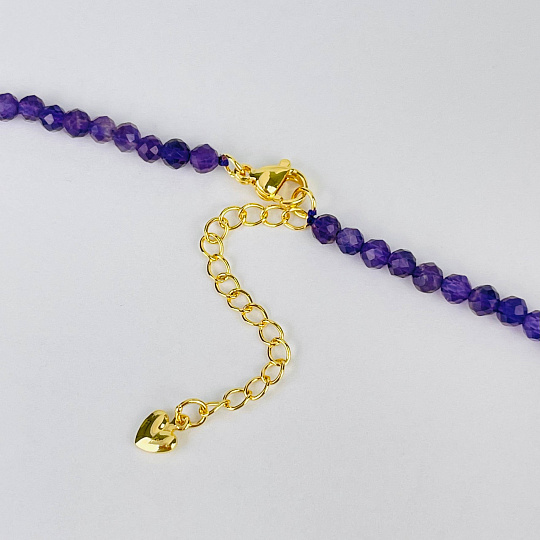 Колье из Аметиста и Жемчуга, Артикул: 117396 - изображение товара №3