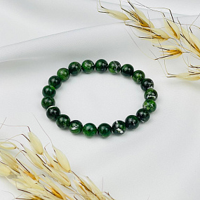 Браслет из Хромдиопсида, Артикул: 074024 - изображение товара №2