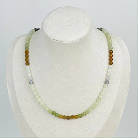 Колье из Нефрита, Артикул: 117166 - изображение товара №1