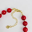 Браслет из Коралла и Раухтопаза