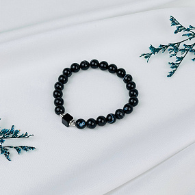 Браслет из полосатого Агата, Артикул: 073309 - изображение товара №2