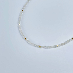 Колье из Лунного камня, Артикул: 118264 - изображение товара №2