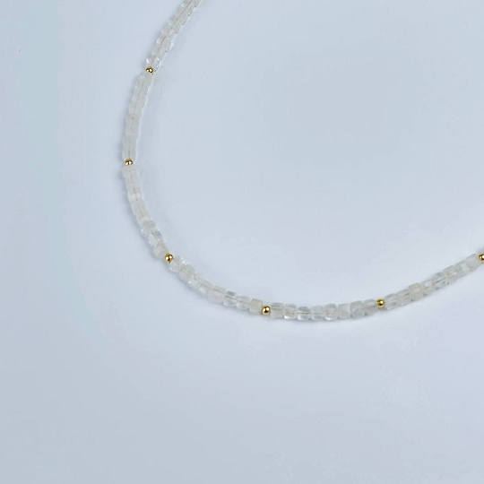 Колье из Лунного камня, Артикул: 118264 - изображение товара №2