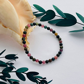 Браслет из Турмалина микс, Артикул: 101189 - изображение товара №5