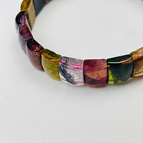 Браслет из Турмалина микс, Артикул: 080238 - изображение товара №2