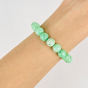 Браслет из Хризопраза, Артикул: 112633 - изображение товара №1