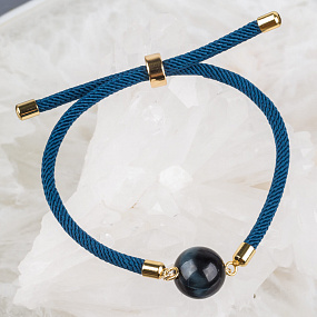 Браслет регулируемый с Соколиным глазом 