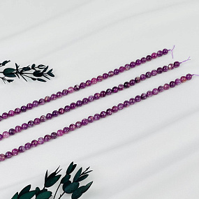 Бусины для украшений из Лепидолита (60 бусин), Артикул: 116777 - изображение товара №3