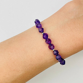 Браслет из Аметиста, Артикул: 108121 - изображение товара №2