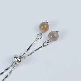 Браслет регулируемый с Агатом, Артикул: 091585 - изображение товара №3